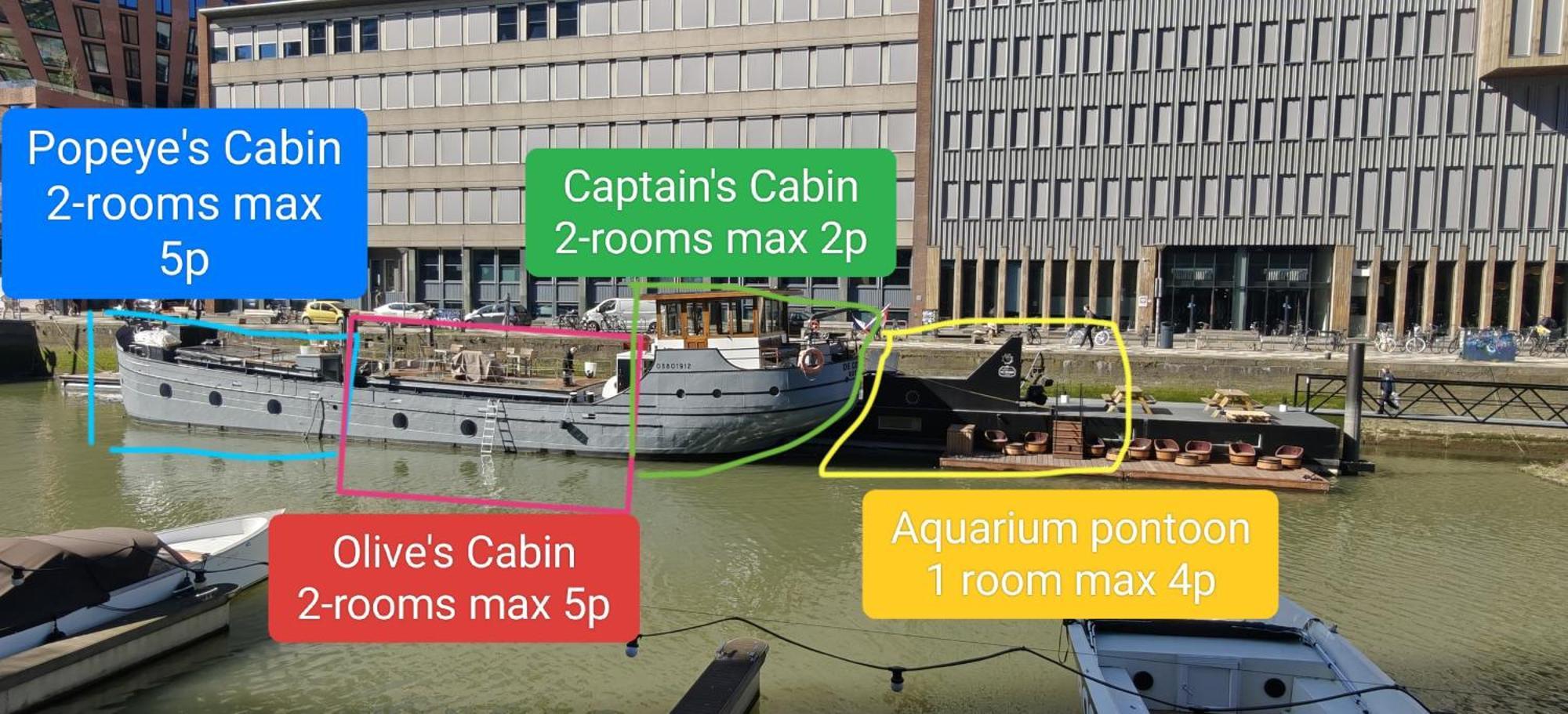 De Coaster & Aquarium Ponton Hotel Rotterdam Bagian luar foto